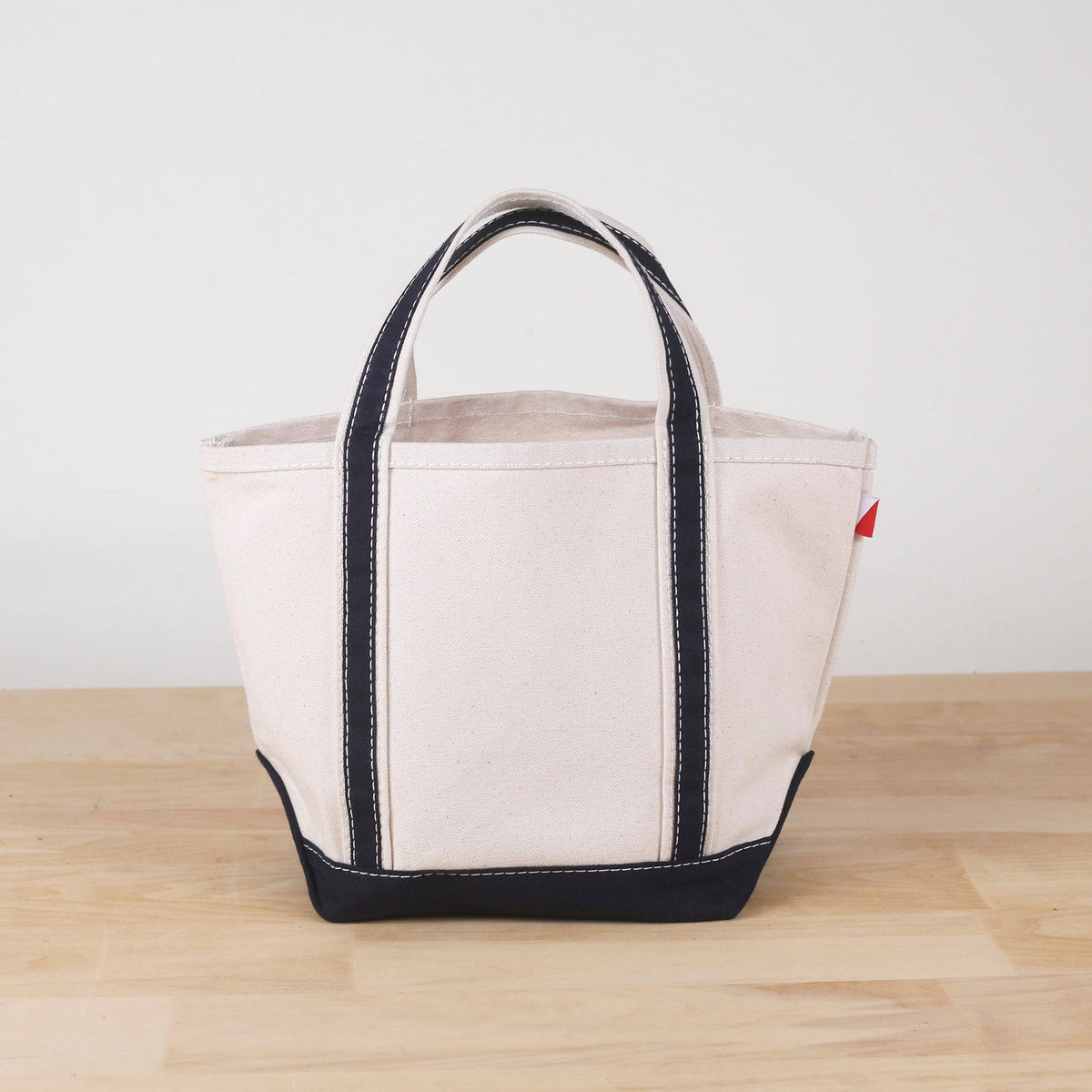 Classic ShoreBags Mini Canvas Tote: Black / 13.5"W x 8.5"H x 4.5" D