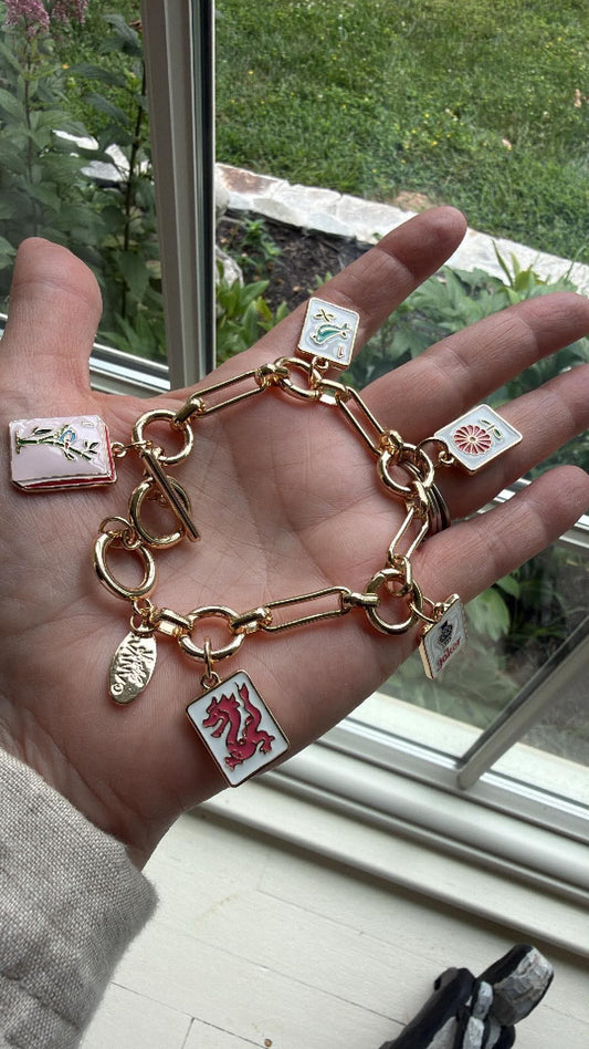 Bella Mahjong Charm Bracelet