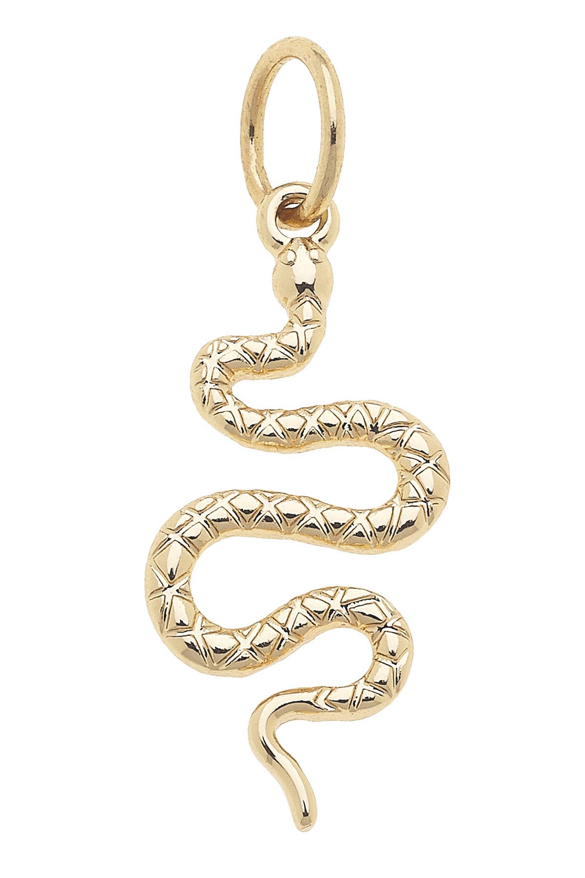 Serpent Charm in Shiny Gold