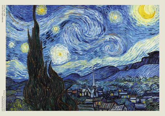 Adult Sustainable Jigsaw Puzzle Vincent Van Gogh: The Starry Night (1,000 pieces)