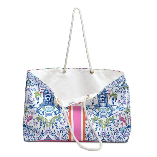 Britt Mills Mahjong Tote Bags: Palm Beach Teal