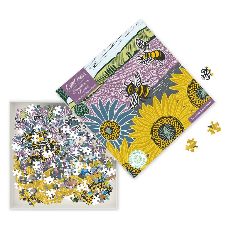 Kate Heiss: Sunflower Fields Jigsaw Puzzle (1,000 pieces)