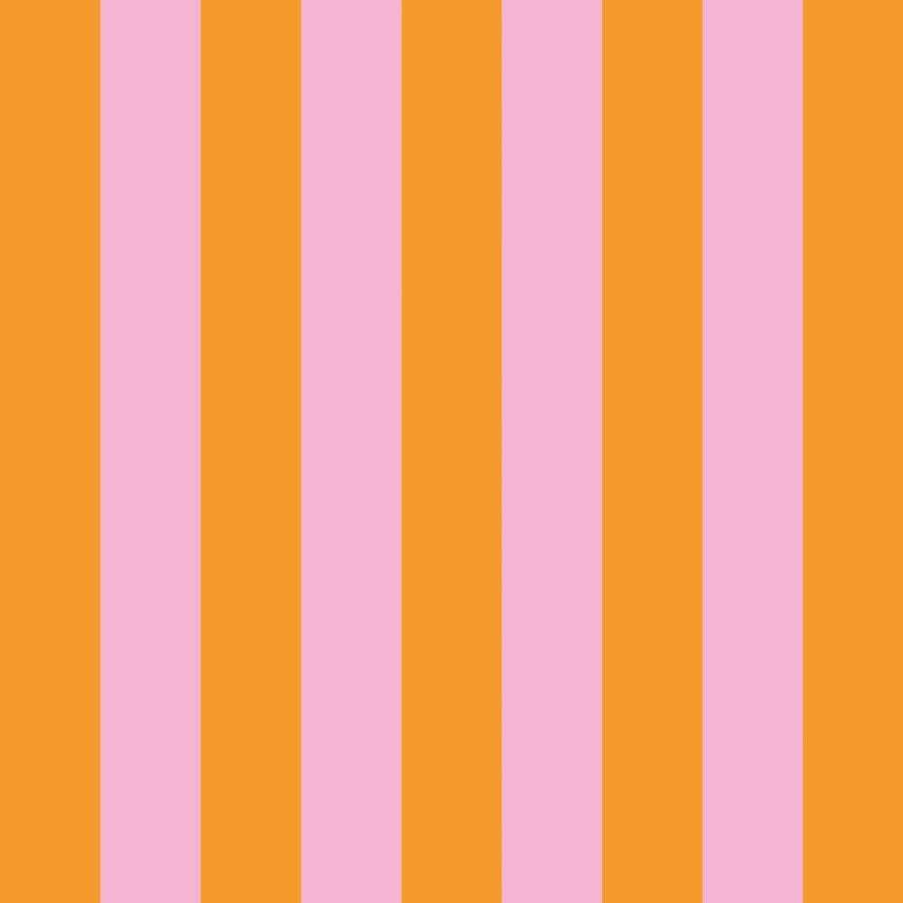 BEV- VERTICAL STRIPS, ORANGE + PINK