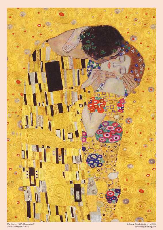 Adult Sustainable Jigsaw Puzzle Gustav Klimt: The Kiss (1,000 pieces)