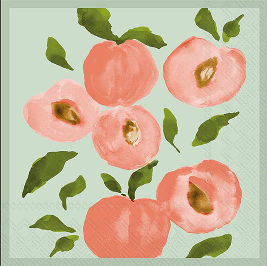 Paper Cocktail Napkins 20ct Peaches