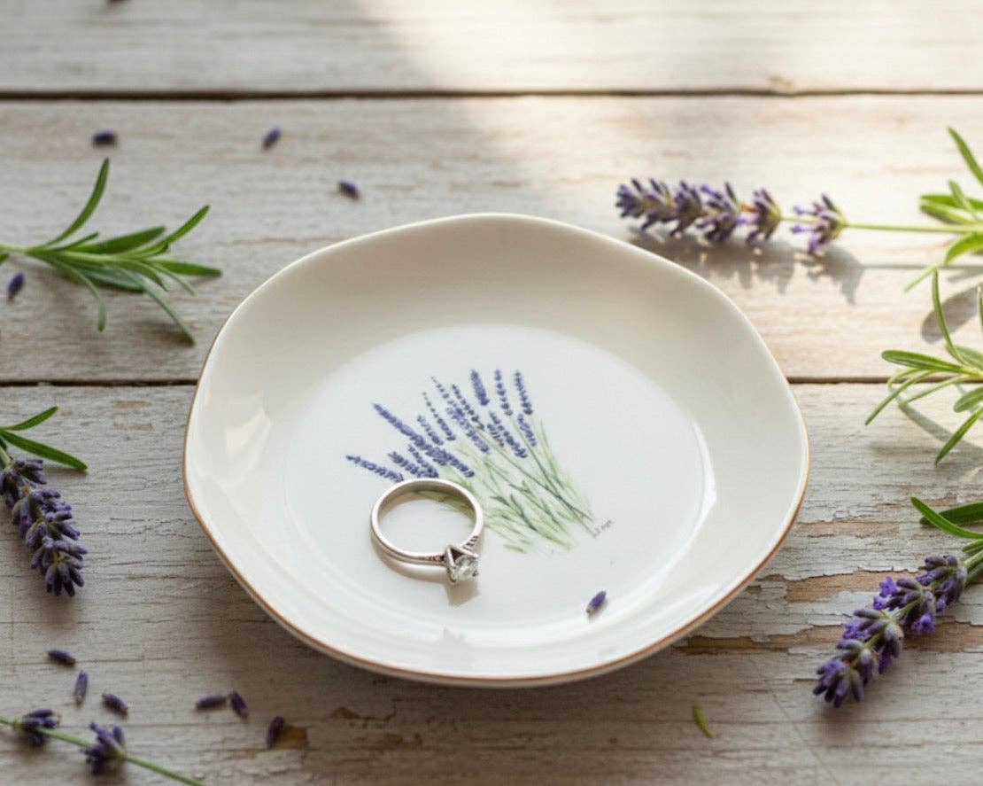 Lavender Jewelry & Trinket Dish - Original Art Series