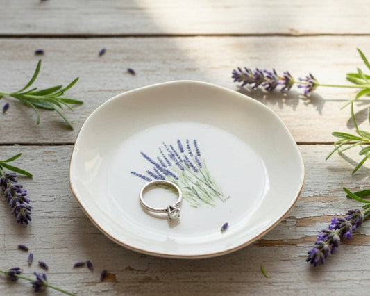 Lavender Jewelry & Trinket Dish - Original Art Series
