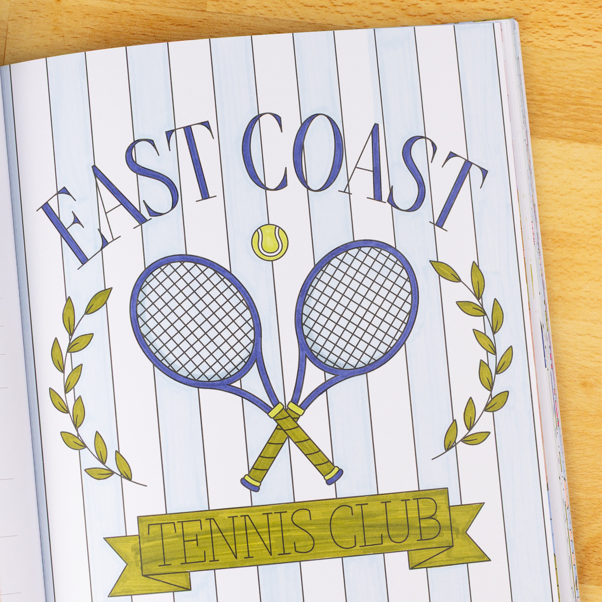 Coastal Americana Coloring Book by Elyse Burns