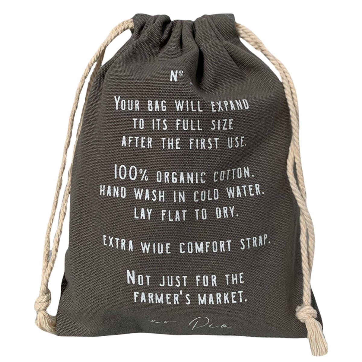 The french market bag no.2 in iron: Iron