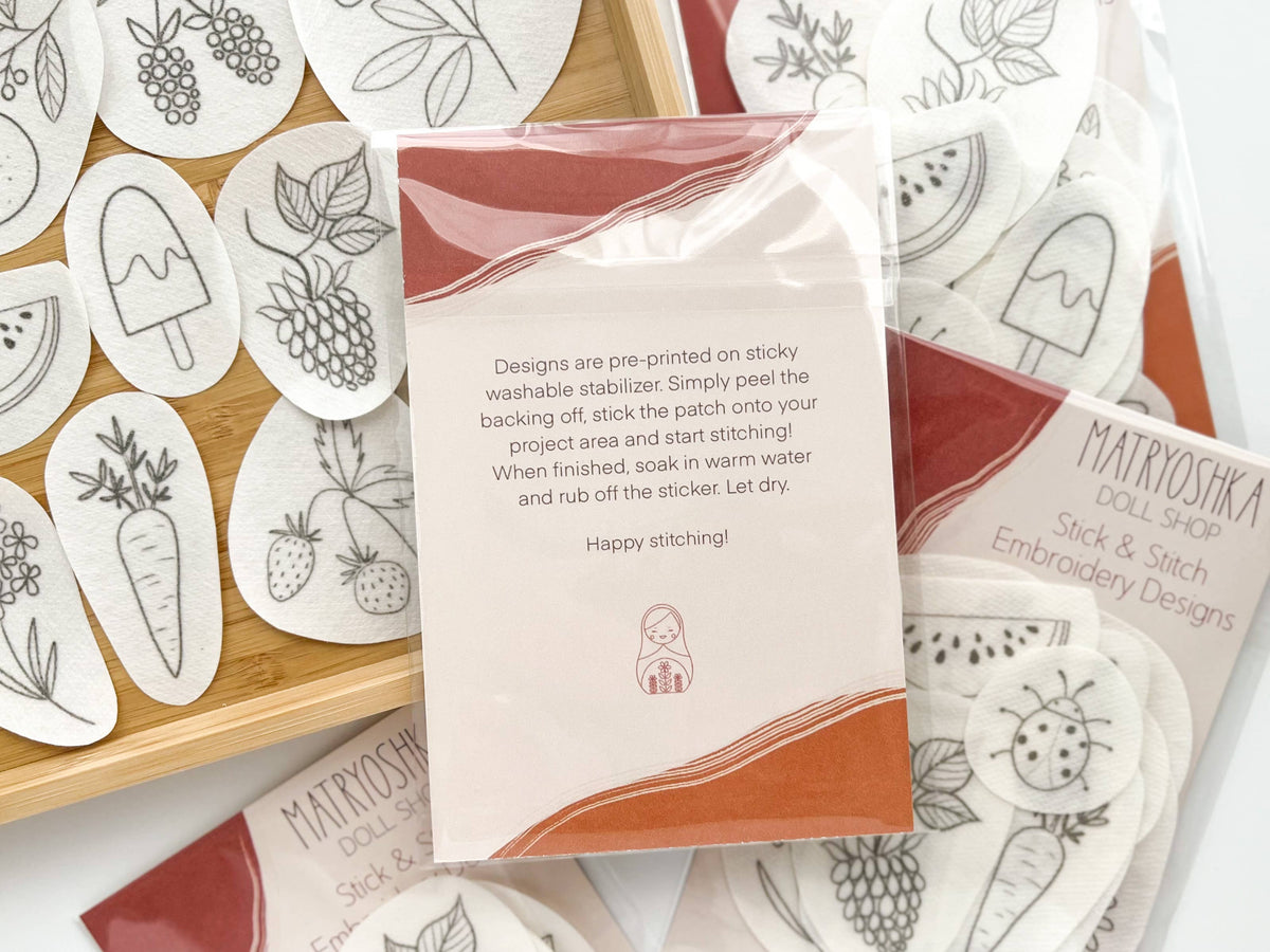 Stick & Stitch Embroidery patterns, embroidery patches: Blooms