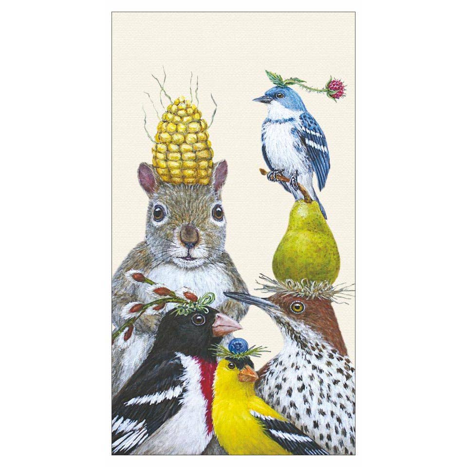GUEST TOWEL- PARTY UNDER THE FEEDER