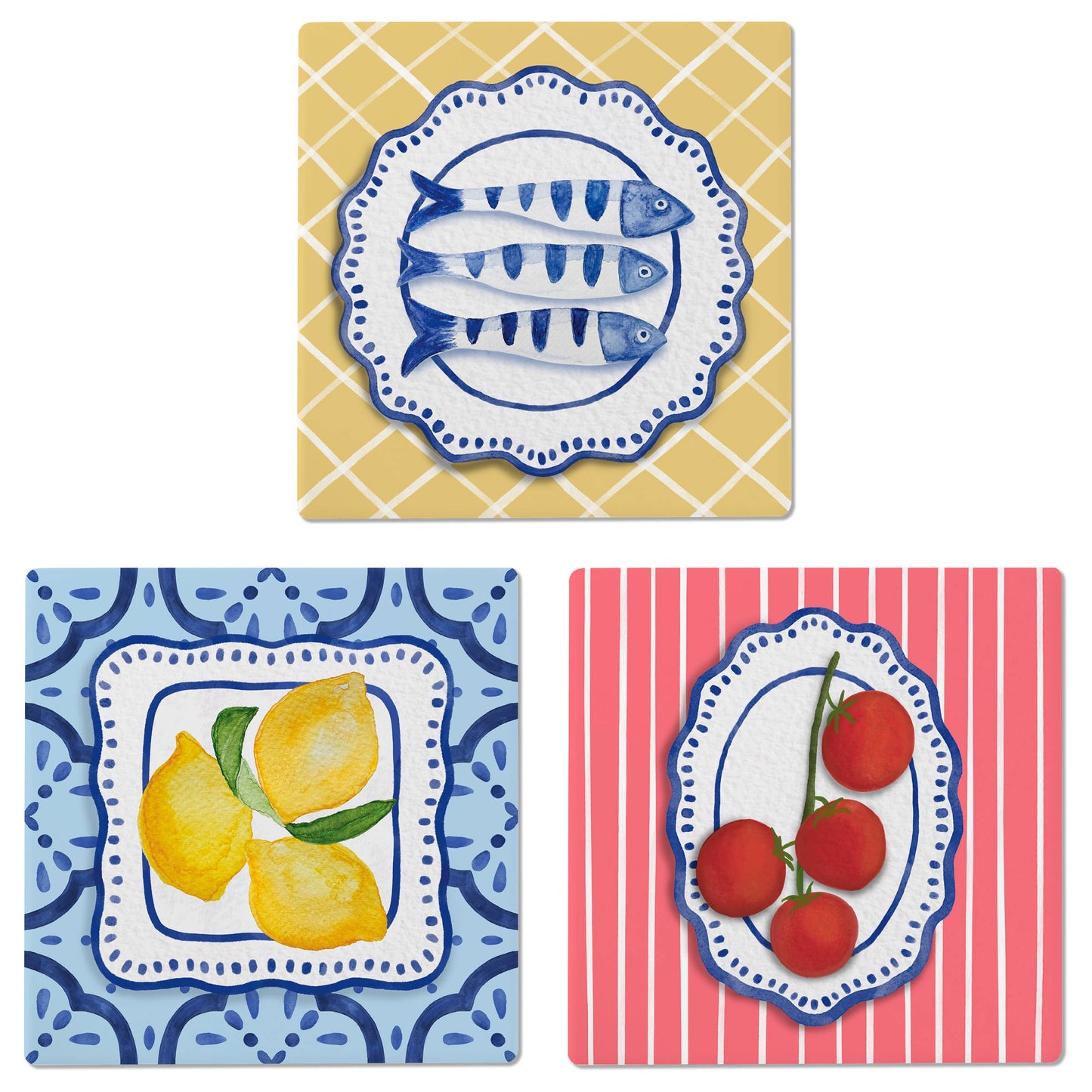 Amalfi Cucina Ceramic Coasters