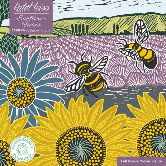 Kate Heiss: Sunflower Fields Jigsaw Puzzle (1,000 pieces)