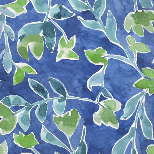 Paper Cocktail Napkins 20 Ct Azure & Ivy Blue