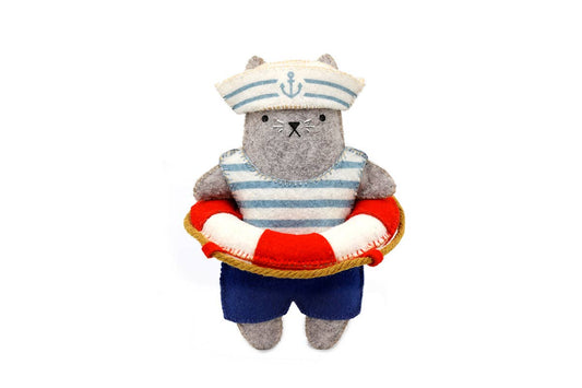 Sailor Cat Felt Doll Kit