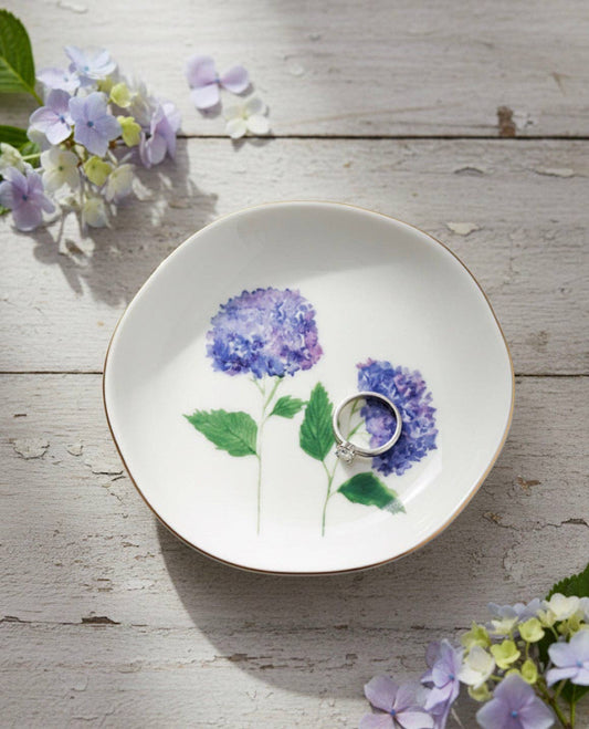 Hydrangea Jewelry & Trinket Dish - Original Art Series