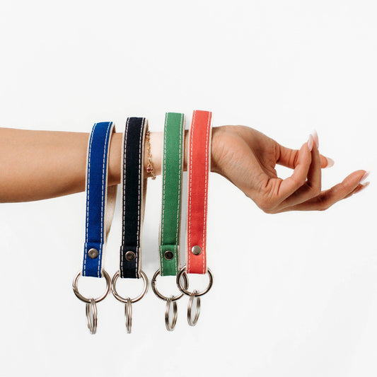 Key Fobs Wristlet Purse Charms: Navy