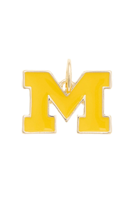 Michigan Wolverines Enamel Logo Charm