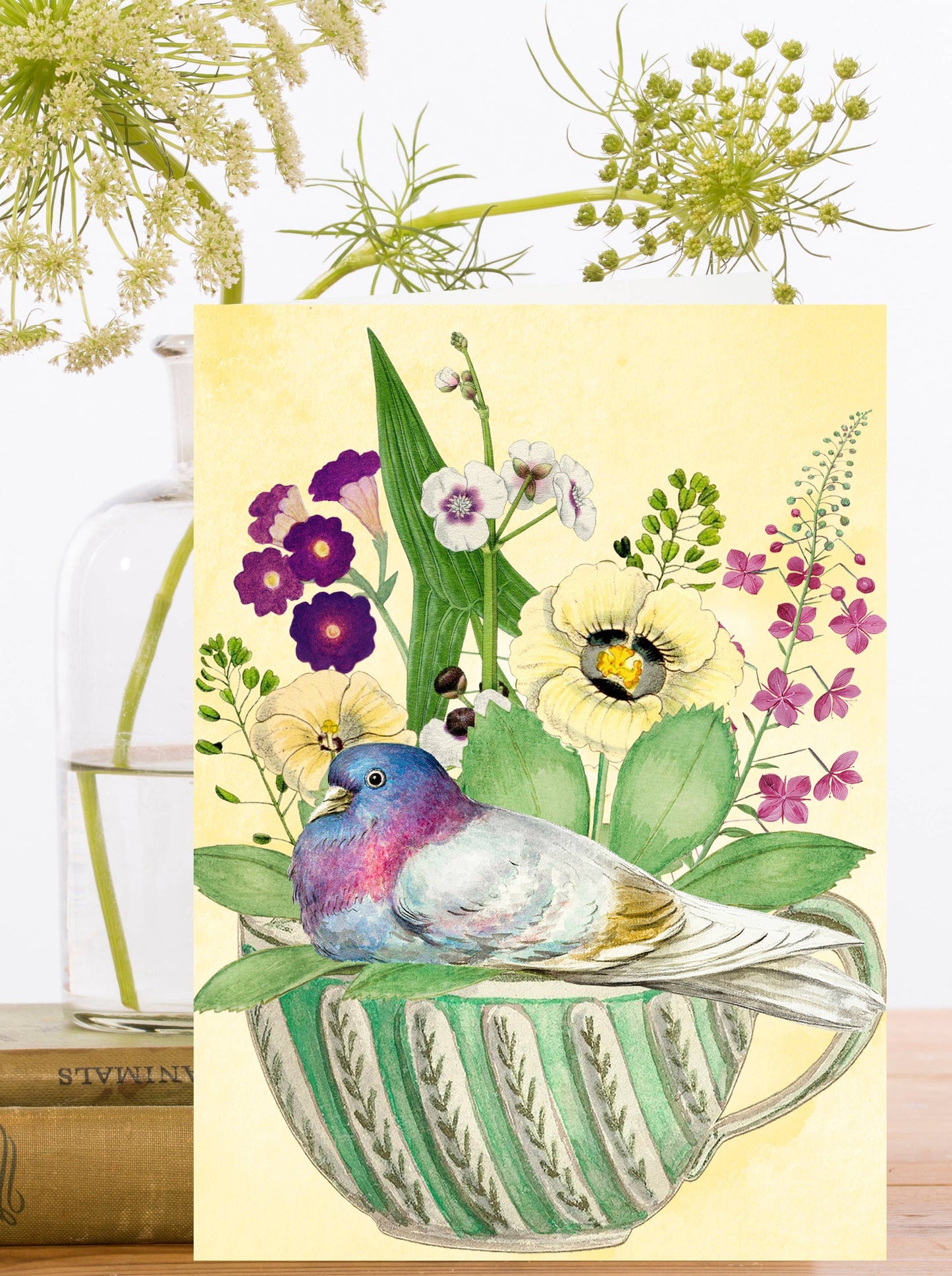 RS255P ~ Blank Whimsical  Greeting Card