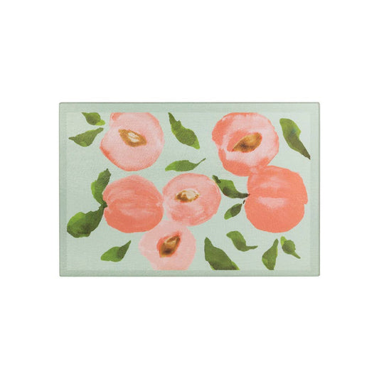 12" Peaches Tempered Glass Charcuterie Board
