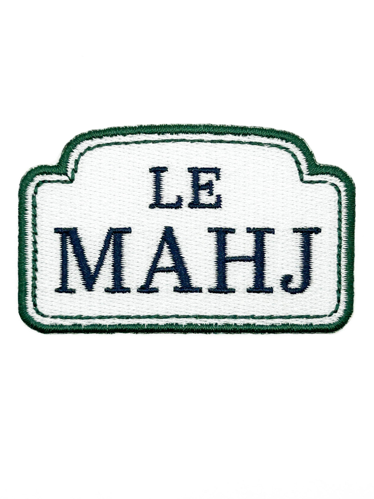 Le Mahj Mahjong Embroidered Patch Mahjong Board Game Club