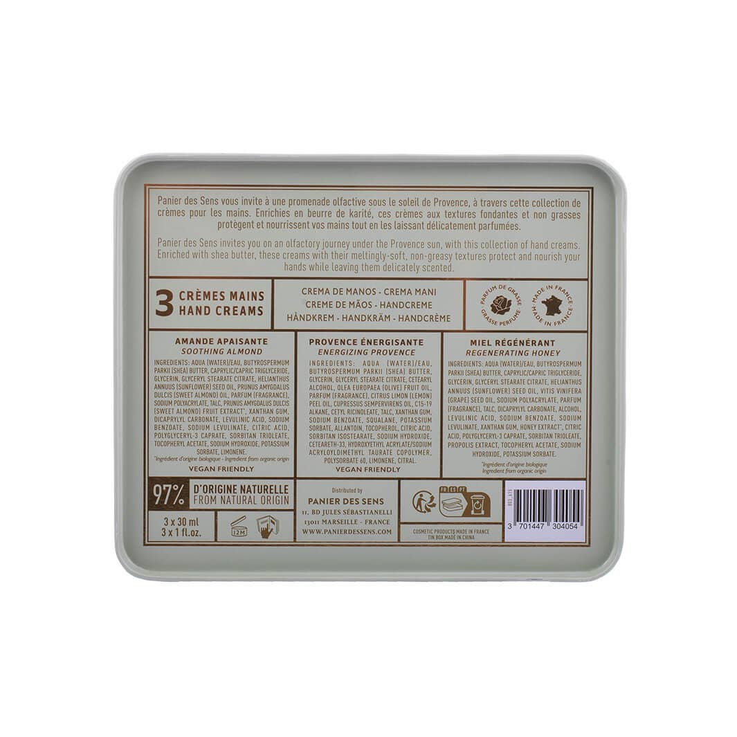 Panier des Sens Hand Cream Trio in Timeless Tin