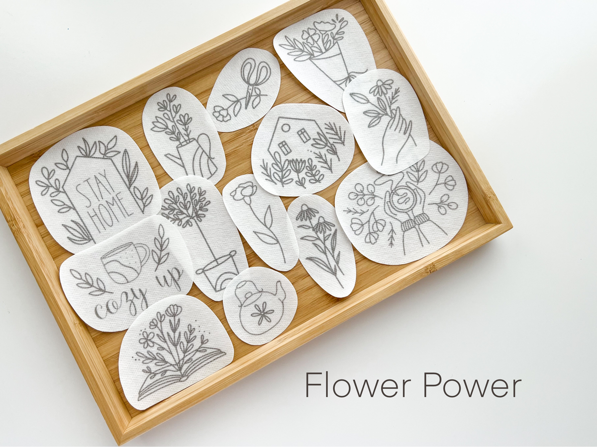 Stick & Stitch Embroidery patterns, embroidery patches: Blooms