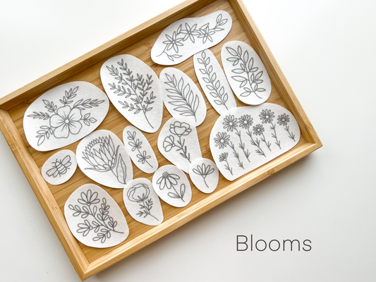 Stick & Stitch Embroidery patterns, embroidery patches: Blooms
