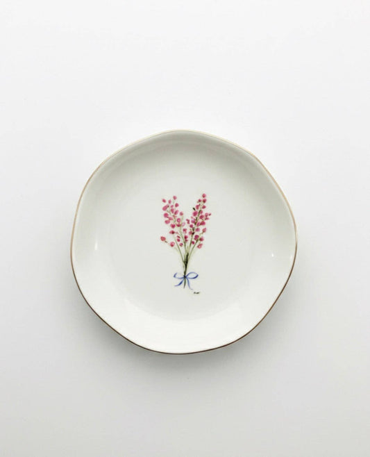 Pink Flower Jewelry & Trinket Dish - Original Art Series