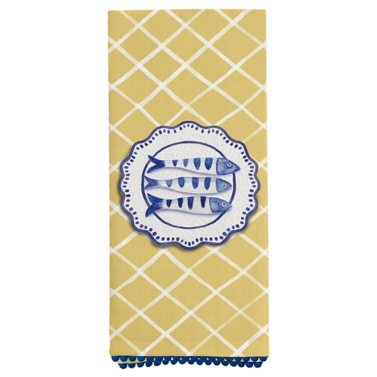 Amalfi Cucina Fish 28" Cotton Tea Towels