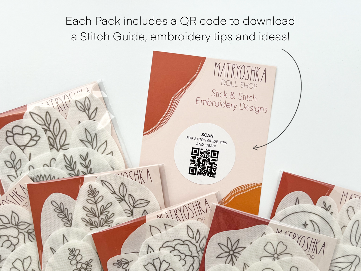 Stick & Stitch Embroidery patterns, embroidery patches: Blooms