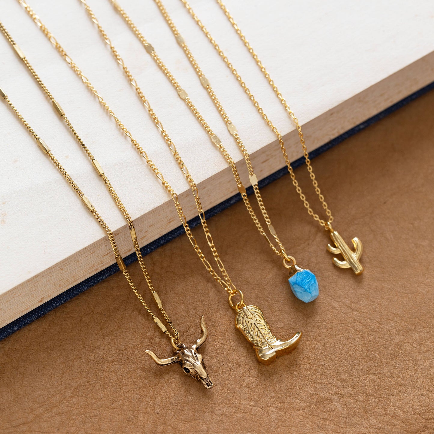 Cowboy Boot Charm Necklace