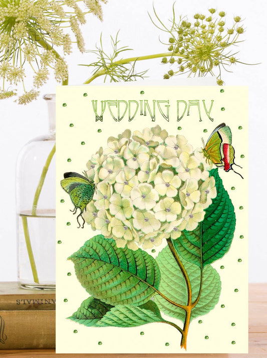 WD004P ~ Hand Glittered Wedding Card