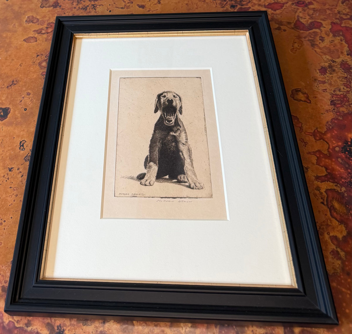 Morgan Dennis Signed Etching — Dog, c. Early–Mid 20th Century
