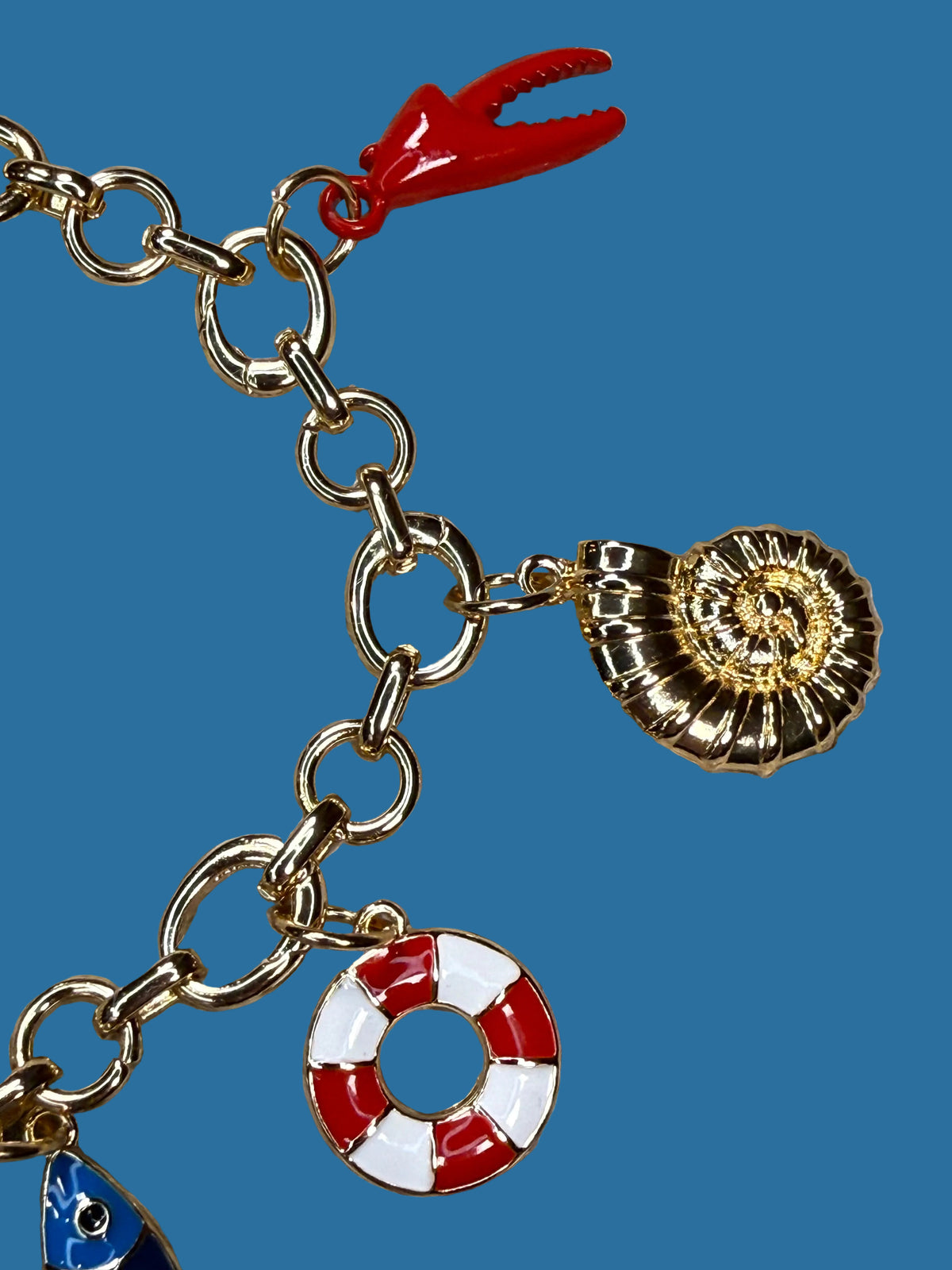 Sasha Toggle Charm Bracelet with Sea Charms