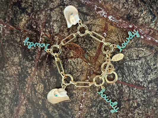 Howdy Cowboy Bella Charm Toggle Bracelet