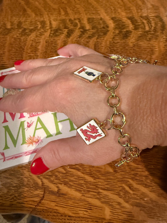 Sasha Mahjong Charm Bracelet