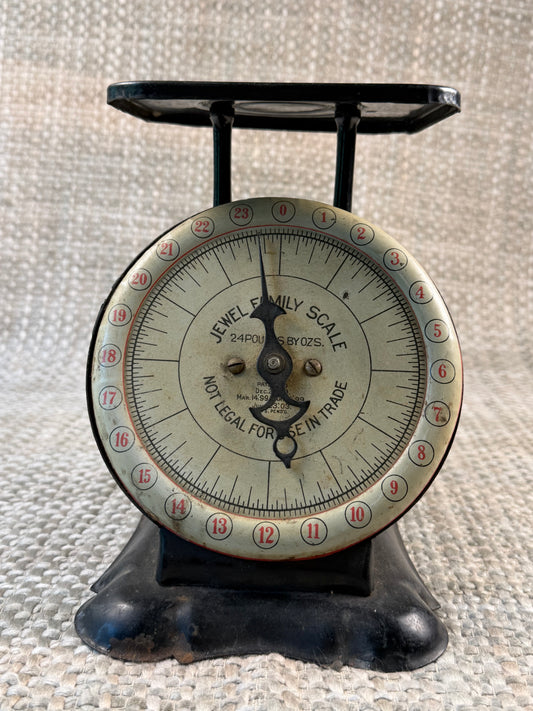 Antique Turn-of-the-Century Jewel Family Kitchen Scale, c. 1900