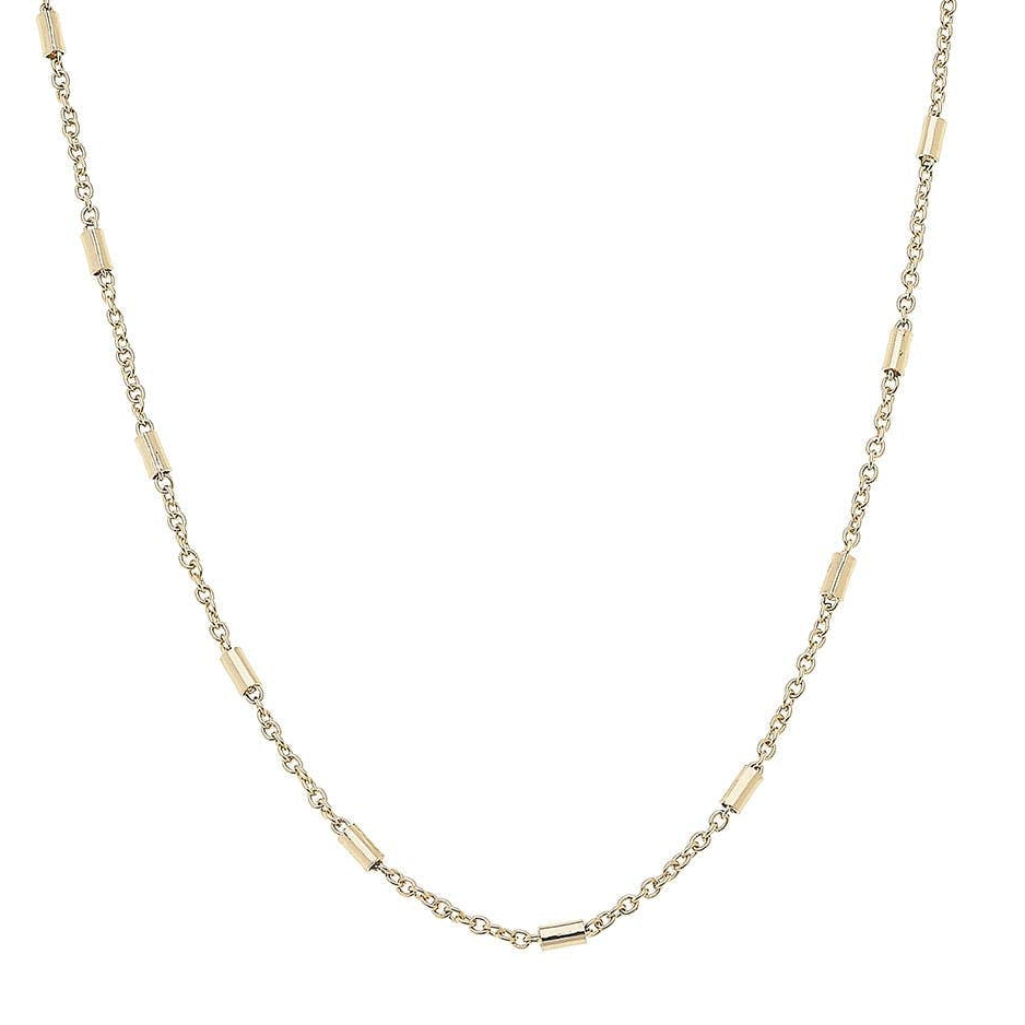 Dakota Dainty Charm Necklace Base in Shiny Gold