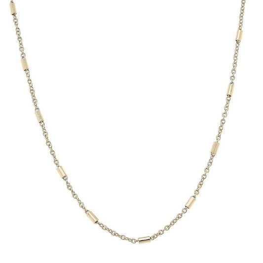 Dakota Dainty Charm Necklace Base in Shiny Gold