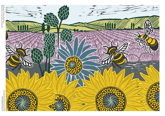 Kate Heiss: Sunflower Fields Jigsaw Puzzle (1,000 pieces)