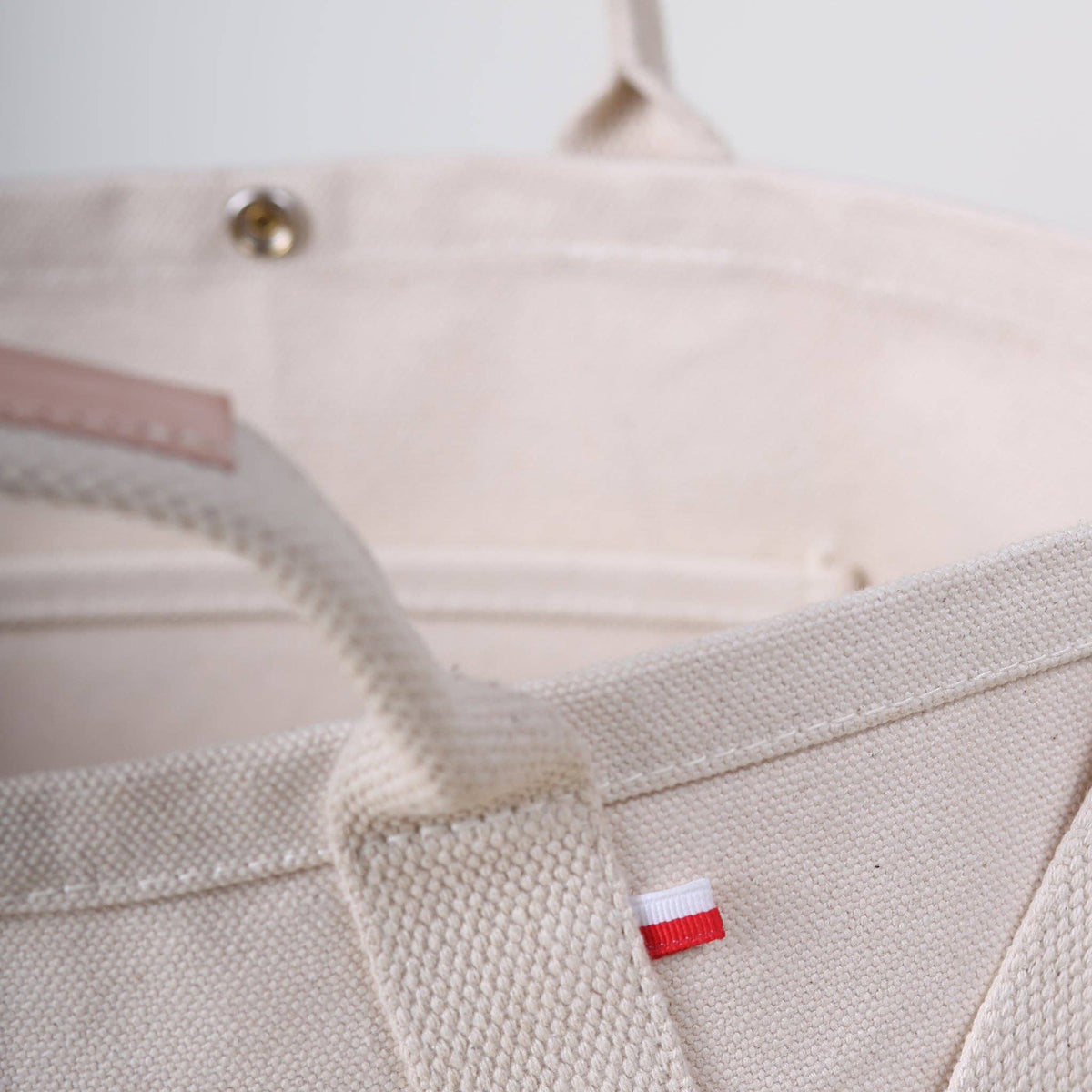 Utility Canvas Crossbody Tote: Natural