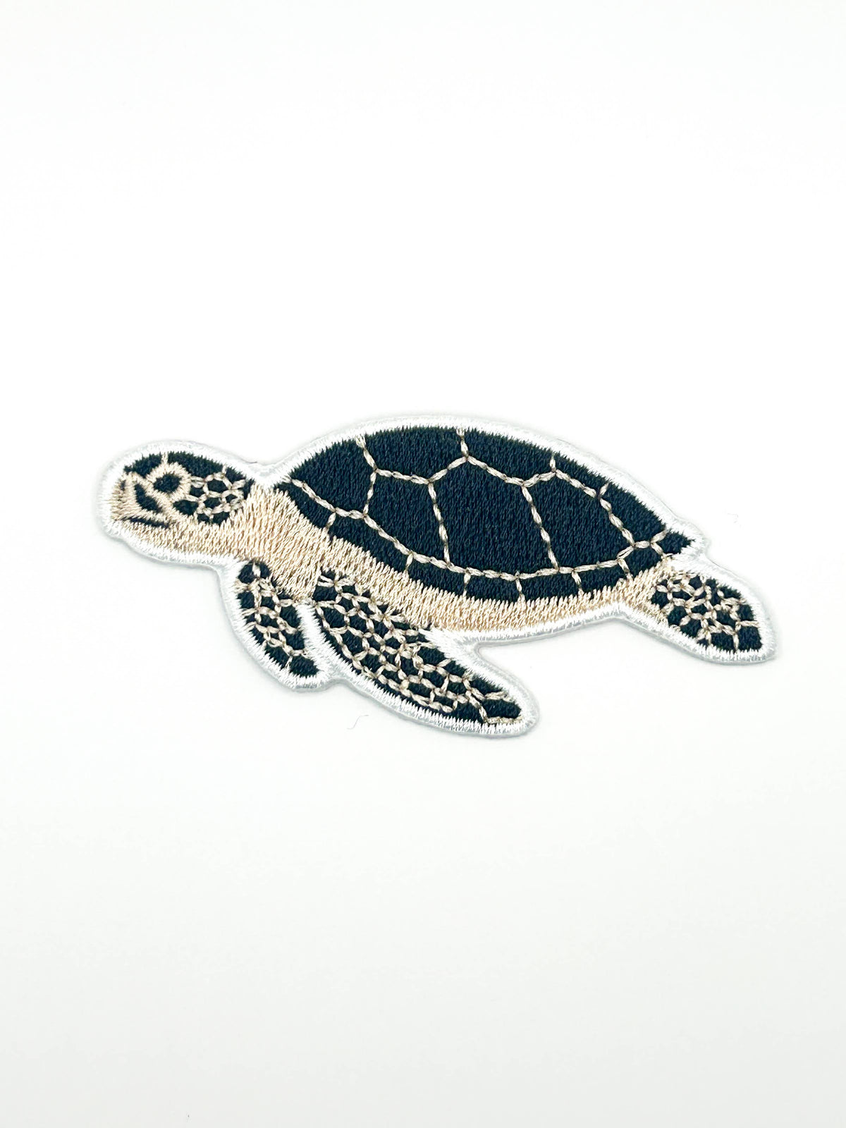 Sea Turtle Embroidered Patch Iron On Turtle Coastal Beach
