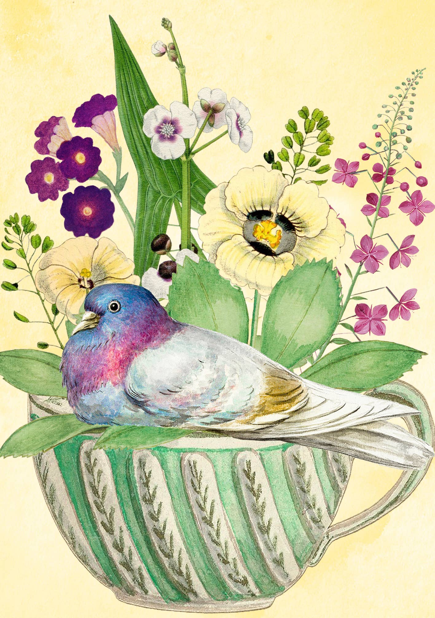 RS255P ~ Blank Whimsical  Greeting Card