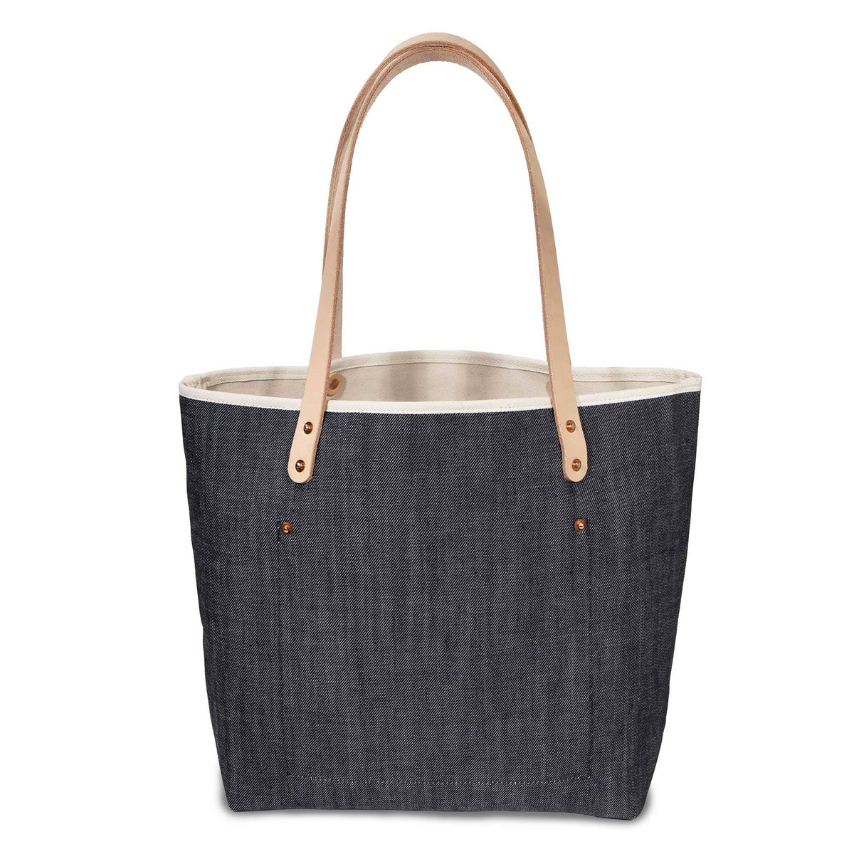 Japanese Denim All Day Tote: Beige