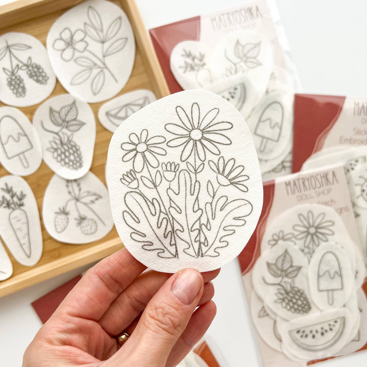 Stick & Stitch Embroidery patterns, embroidery patches: Blooms