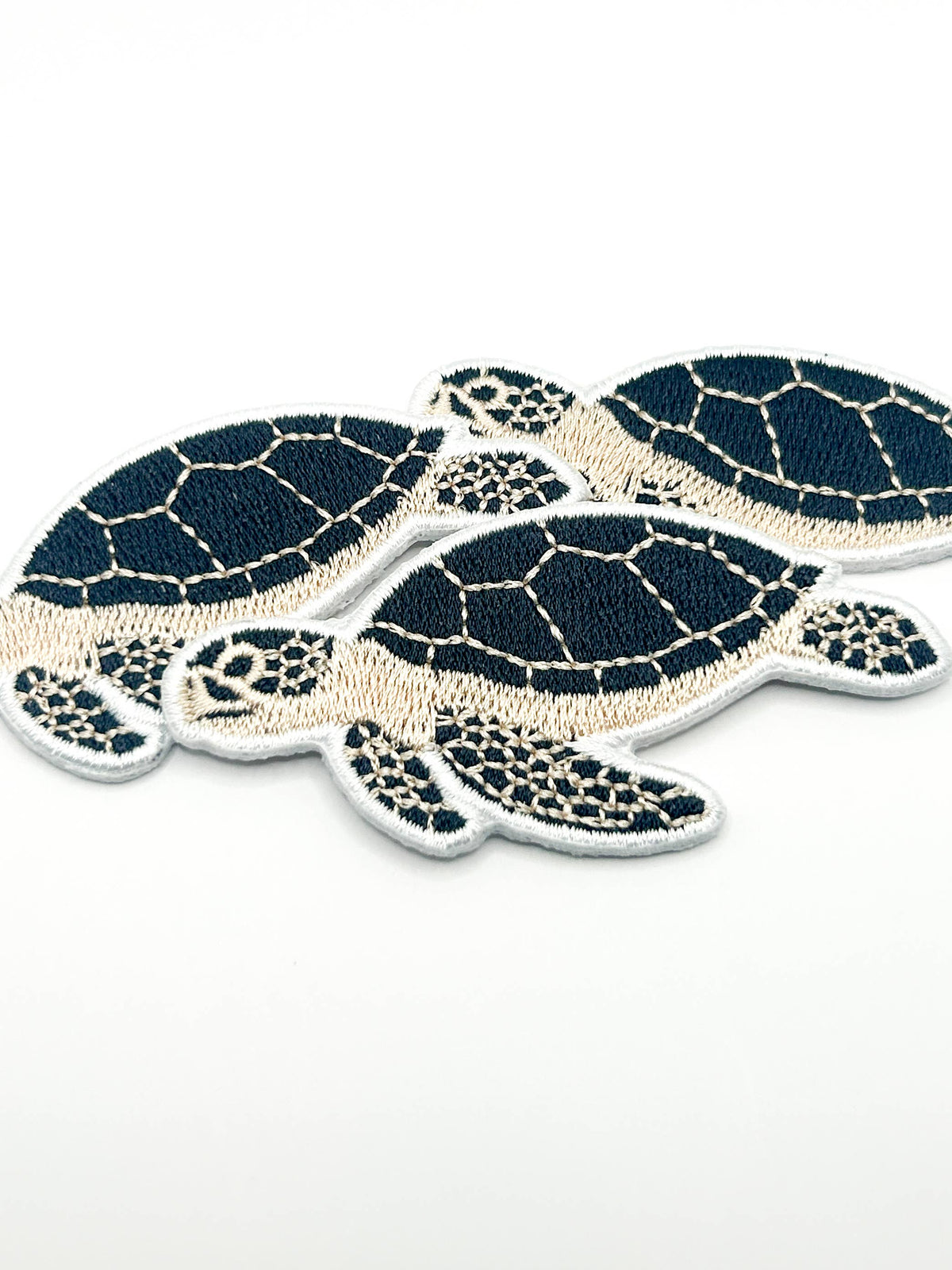 Sea Turtle Embroidered Patch Iron On Turtle Coastal Beach