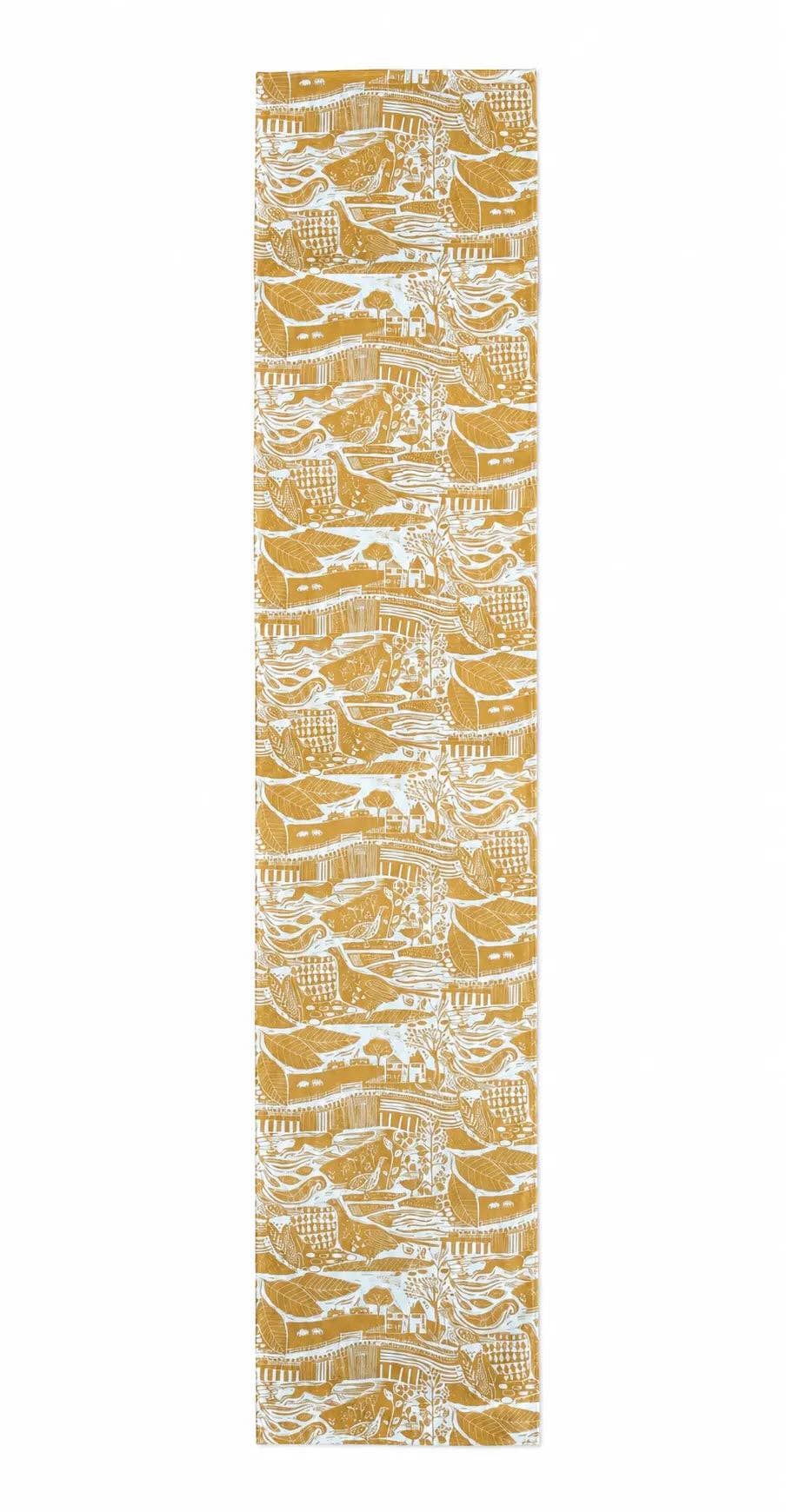 Through the Fields Ochre Table Runner