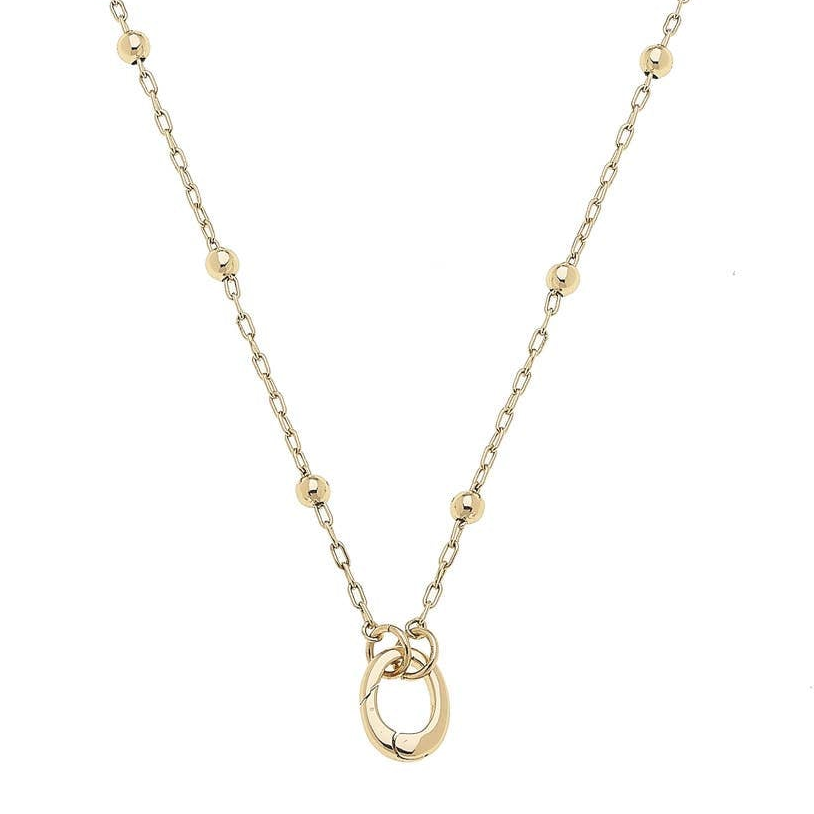 Celia Dainty Charm Necklace Base in Shiny Gold