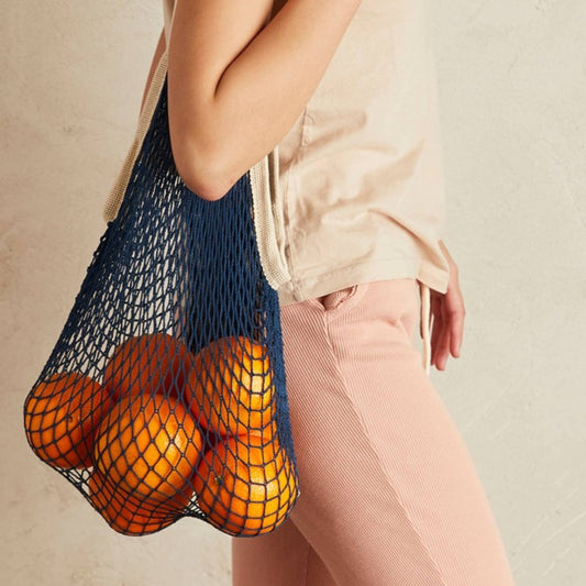 The french market bag no.2 in navy: Navy